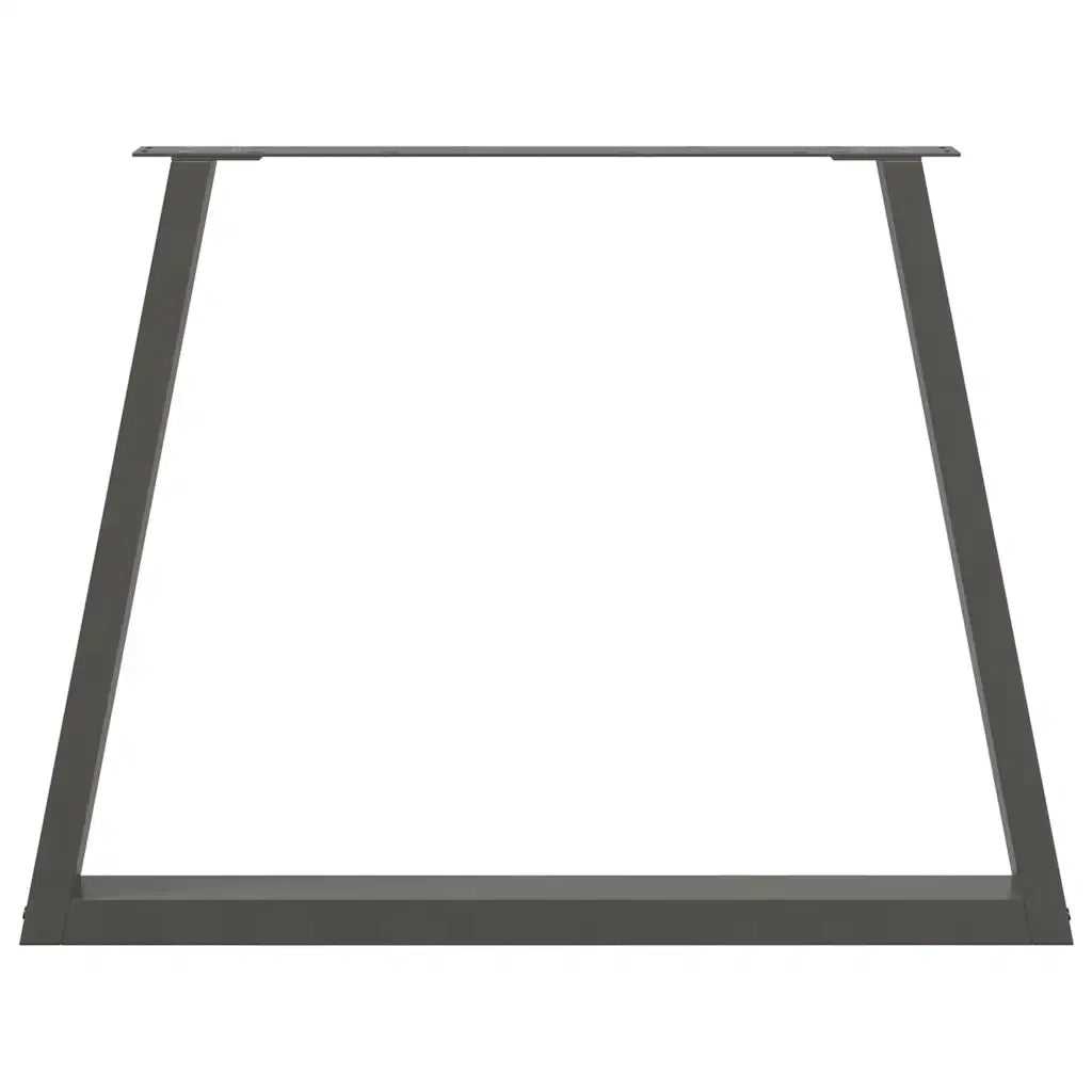 Gambe per tavolo da pranzo a forma di V 2 pz | Piede del tavolo Antracite 90x(72-73,3) cm Acciaio