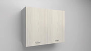 Mobile Pensile cassa bianca con 2 ante in colore  Larice Bianco 90x90x33