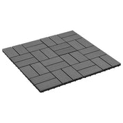 Piastrella per Decking 22 pcs Grigio 30 x 30 cm WPC 3444838