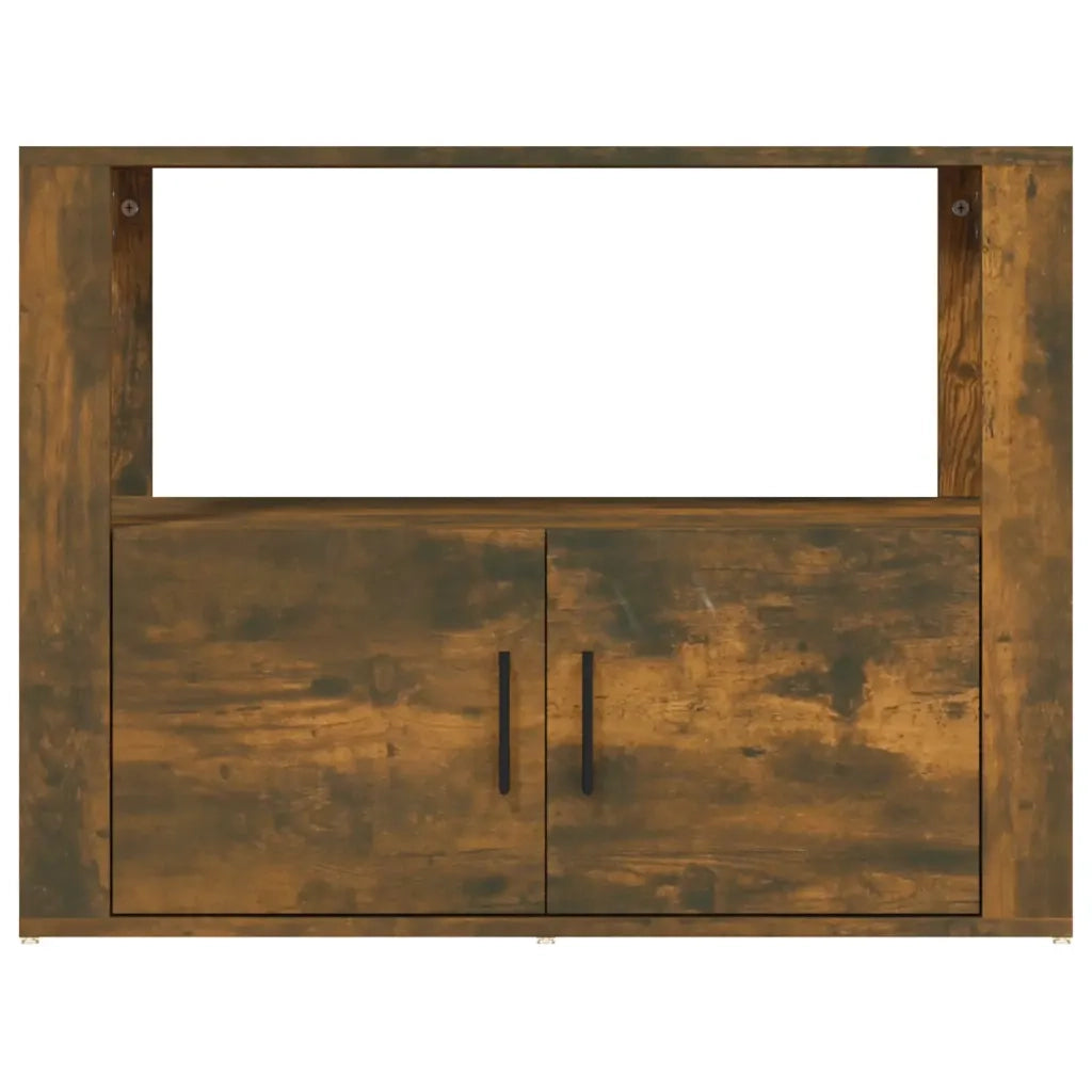 Credenza-Buffet-Armadio da cucina Rovere Fumo 80x30x60 cm in Legno Multistrato
