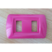 Trade Shop - Placchette Placche In Abs Serie Magic Bticino Compatibili Placca Copriprese Fori - Fucsia -4 Fori     -