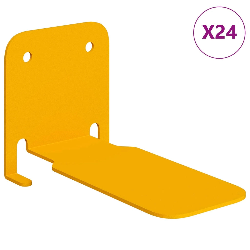4 pz Mensola Flottante Invisibile A Parete | Mensola sospesa 2Giallo senape
