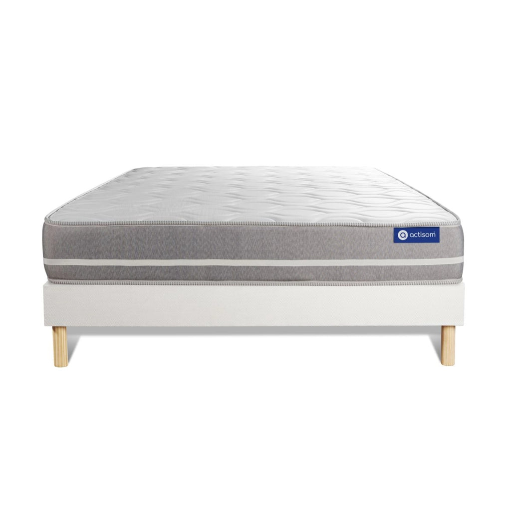 Kit rete e materasso matrimoniale Actilatex touch 180x190cm - Spessore : 20cm - Lattice e memory foam - Bilanciato -