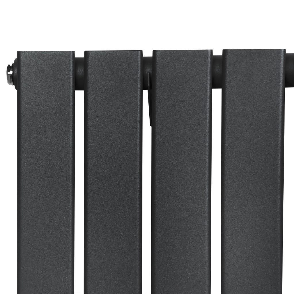 Radiatore Verticale Design Piatto Colonna Singola Antracite 1800x280 mm