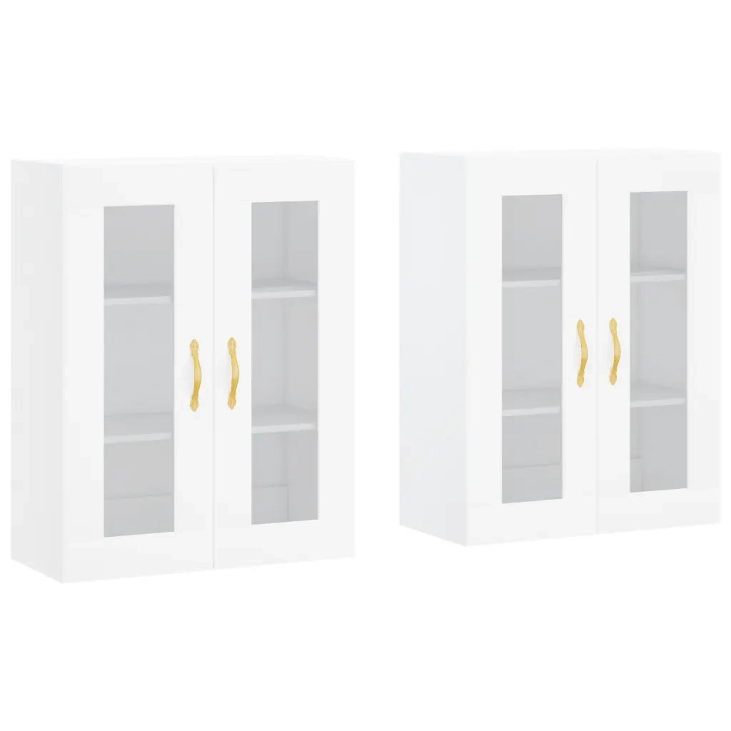Armadietti a Parete 2 pz Bianchi in Legno Multistrato CFW6976322