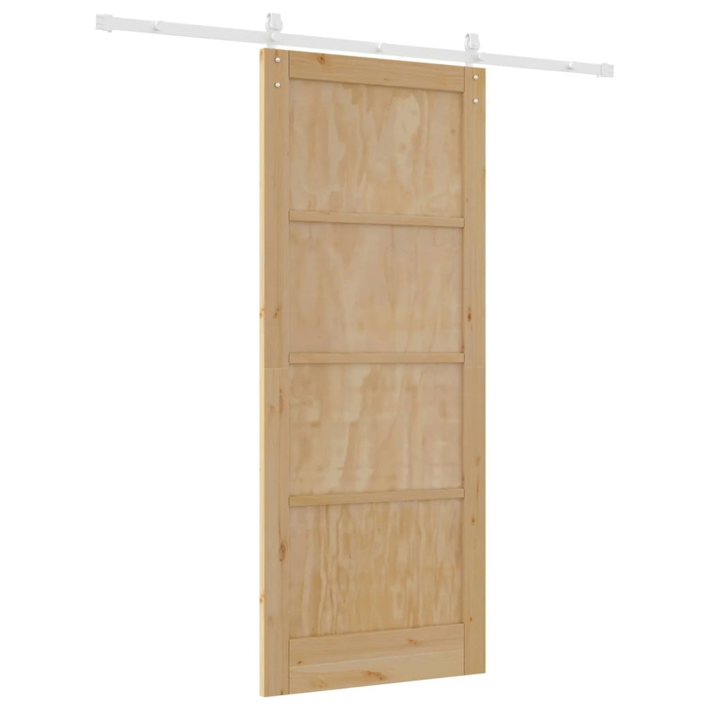Porta scorrevole Naturale e Bianco 86 x 211 cm 3445430