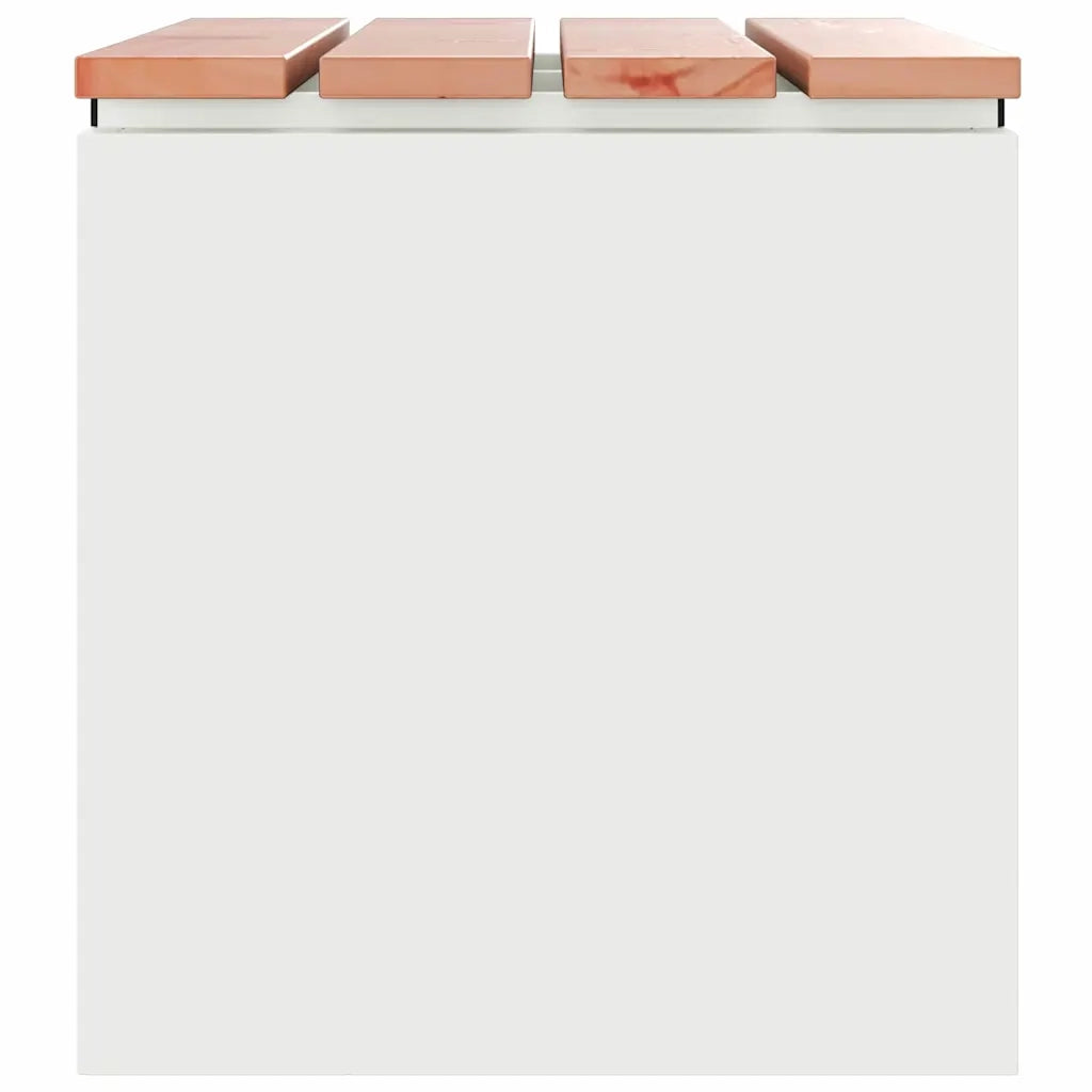 Panchina da Giardino | Panca da Giardino Bianco 60 x 40 x 43 cm Acciaio