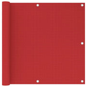Schermo per balcone 90 x 500 cm HDPE rosso 02_0010365