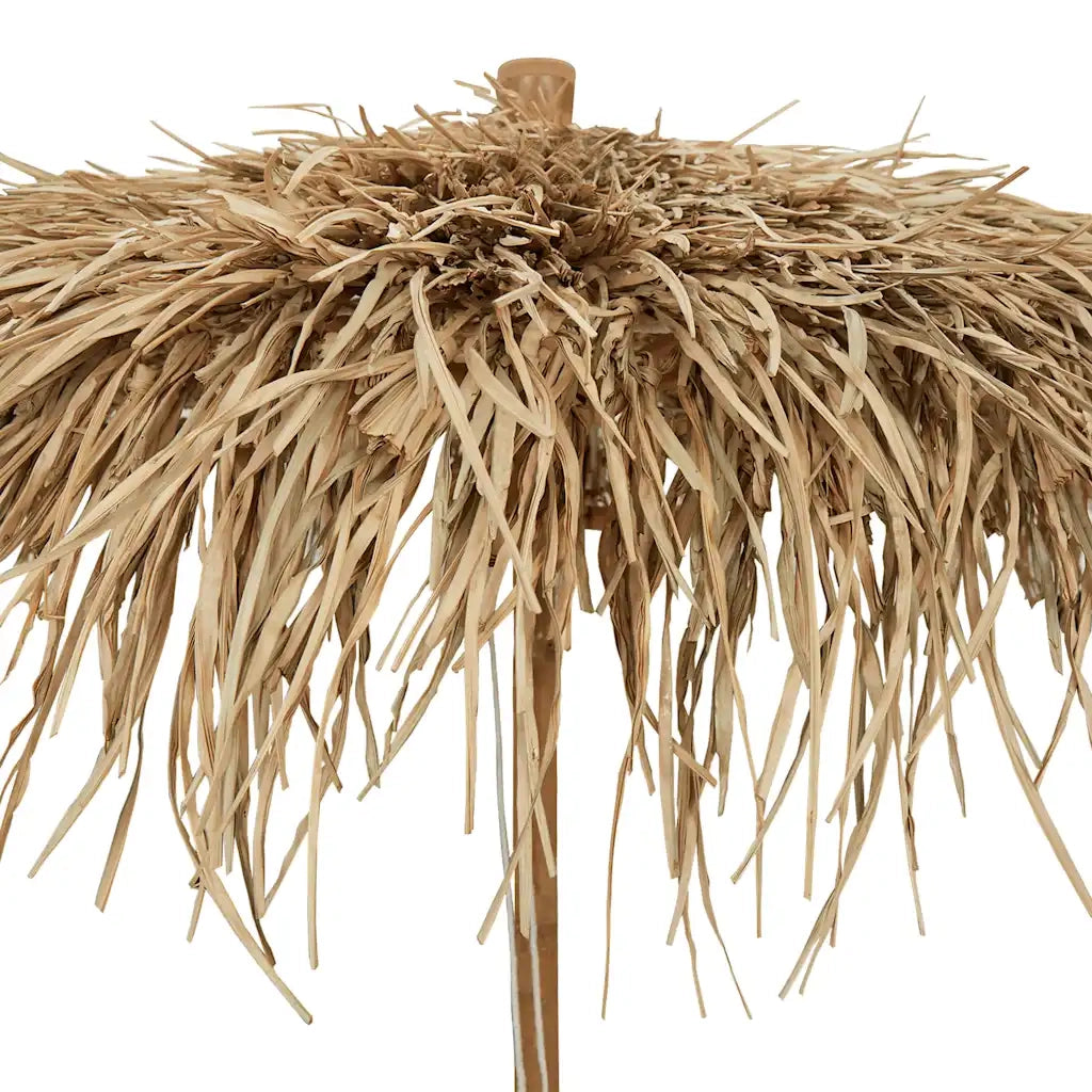 Ombrello Tiki con Baldacchino a Foglia di Banana 180 cm Bambù 4108223