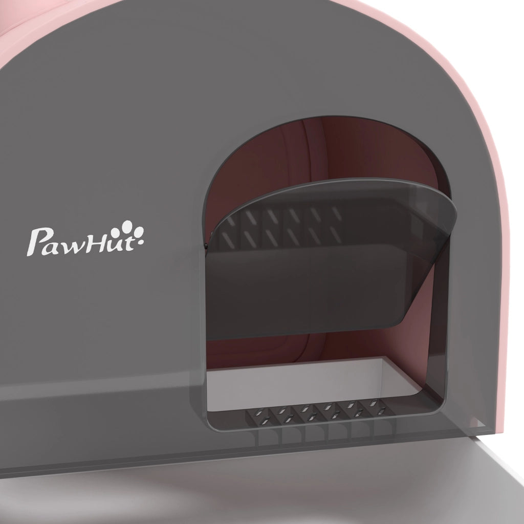 Casetta per Gatti con Filtro e Accessori ¨C zephmum ¨C Rosa 43x44x47
