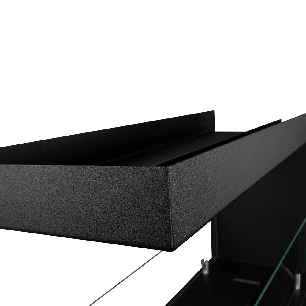 Camino a Bioetanolo da Incasso Trifacciale 90x30x50 cm Maratea 90 Nero