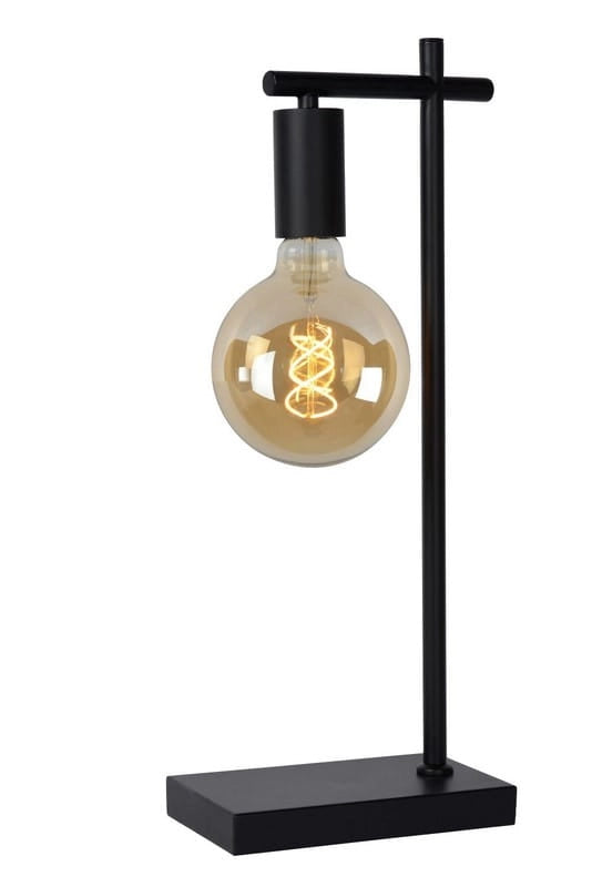 Lampada da tavolo Lucide Leanne E27 40W metallo nera
