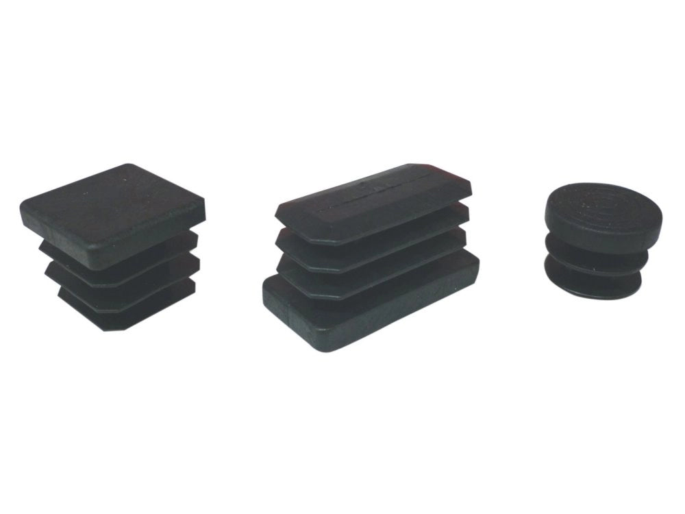 100pz puntali alettati tondi 32 mm plastica nero cod:ferx.12527