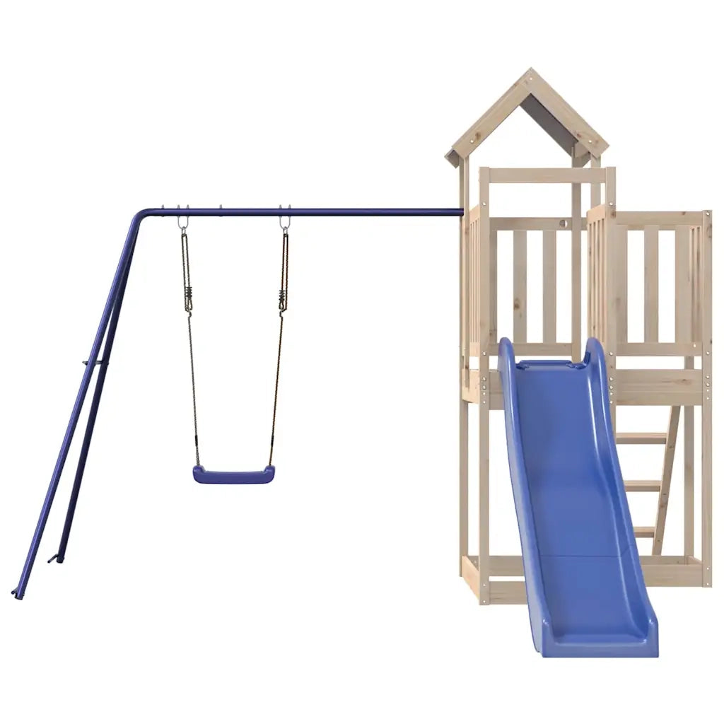Set da Gioco da Esterno in Legno Massello di Pino CFW1680668