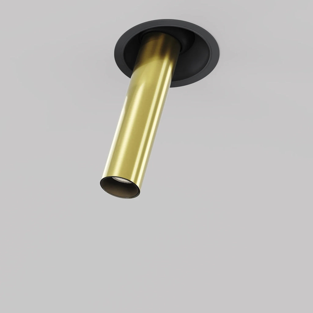 Maytoni Lampada da Incasso Focus T 1 luce LED integrato nero alluminio