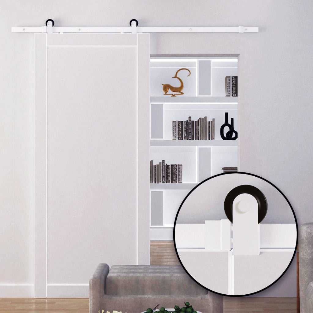 Sistema di porte scorrevoli ¨C zephmum ¨C acciaio bianco 183 cm