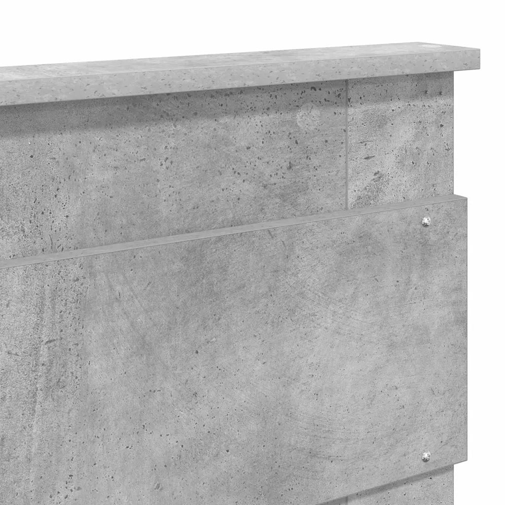 Testiera-Testata-Testiera Decorativa Grigio cemento 180 cm Legno multistrato 647689