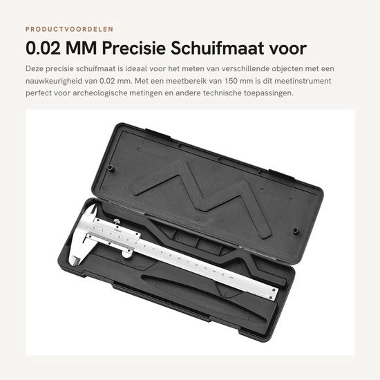Strumento di misura a scorrimento 0.02 MM preciso - strumento di misura metallico - strumento di misura a vernier - aiuto per la segnatura - pinza a mano per fitness - portata di misura 150 MM