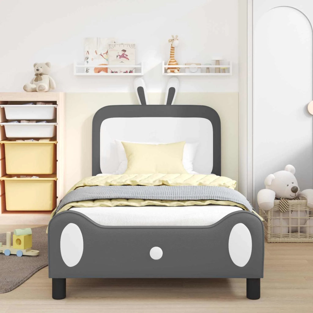 Struttura letto bambini con testata Grigio chiaro 90 x 200 cm