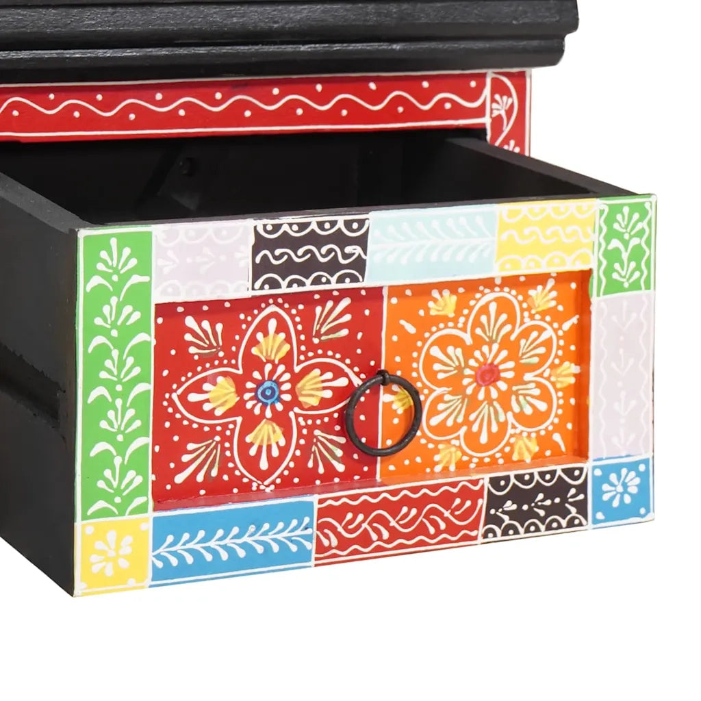 Mobile TV Multicolore 60 x 30 x 24 cm Legno massello di mango 4017579