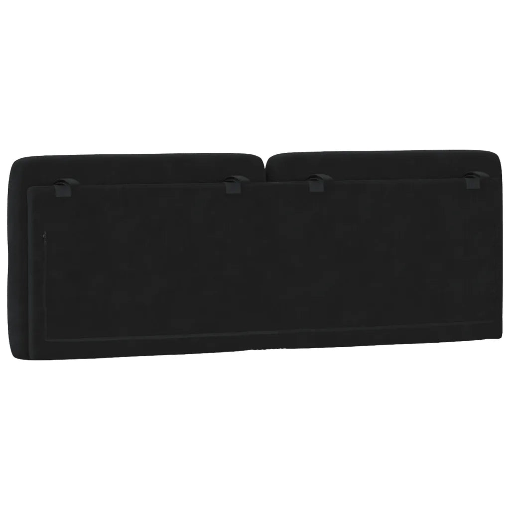 Cuscino Testiera Nero 140 cm in Velluto 374729