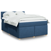 Giroletto a Molle con Materasso Blu 140x190 cm in Tessuto 3286674