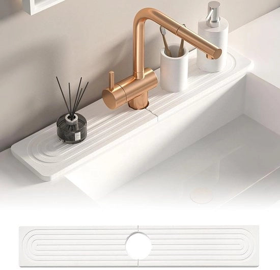Mat di asciugamento con elevata capacità di aspirazione - Pietra assorbente - Mat di asciugamento rapido - Mat di ghiaia - Adatto per cucina e bagno - Dimensioni 40 x 10 cm - Mat di cucina
