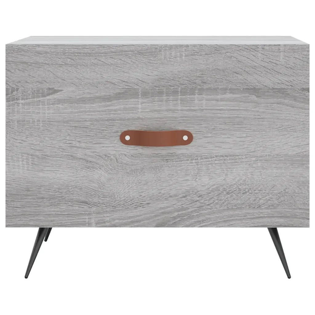 Tavolini Salotto 2pz Grigio Sonoma 50x50x40cm Legno Multistrato 829345