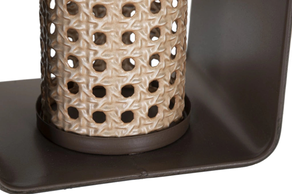 LANTERNA IRON-RATTAN CM 16X13X20