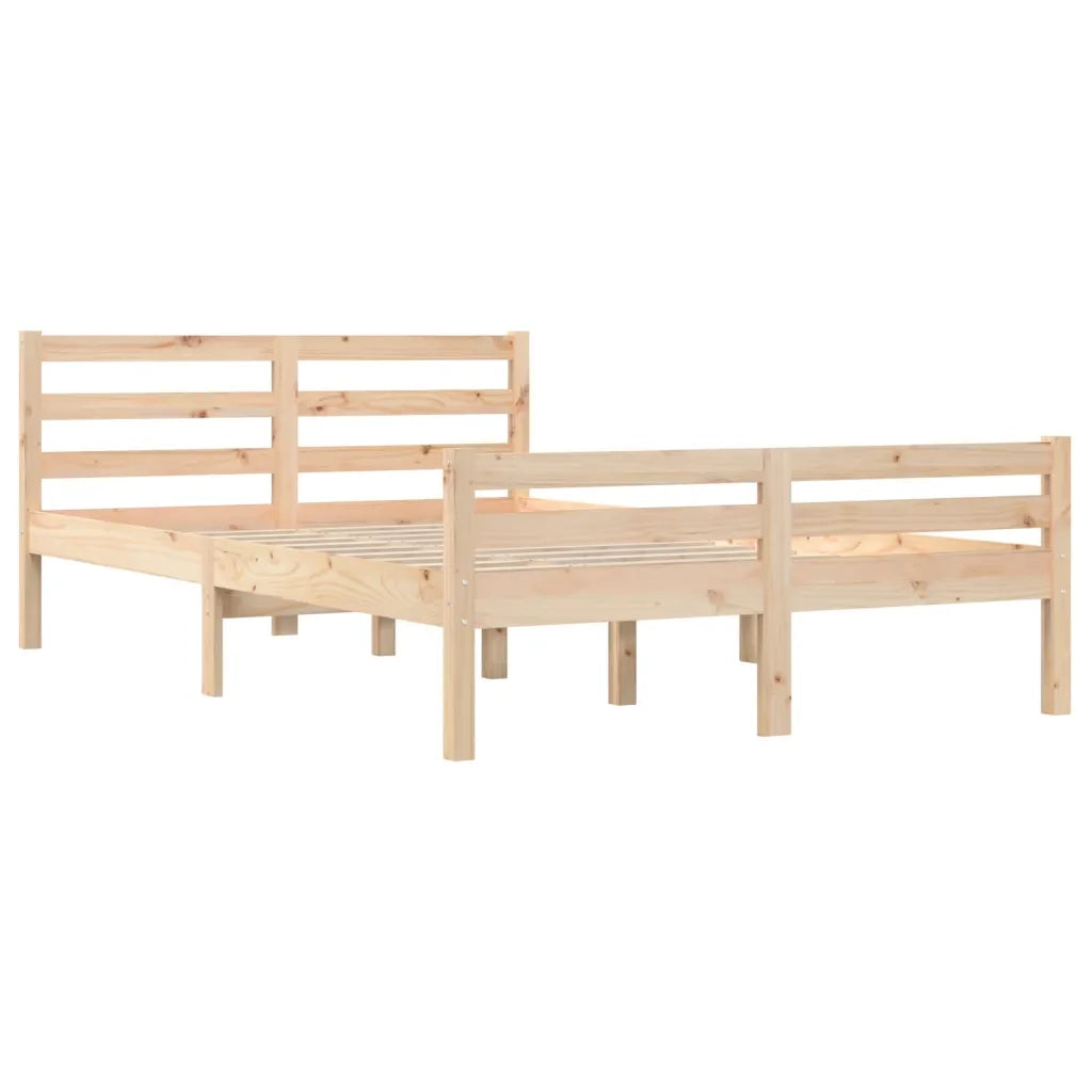 Giroletto senza Materasso Ambrato in Legno Massello 140x200 cm 814819