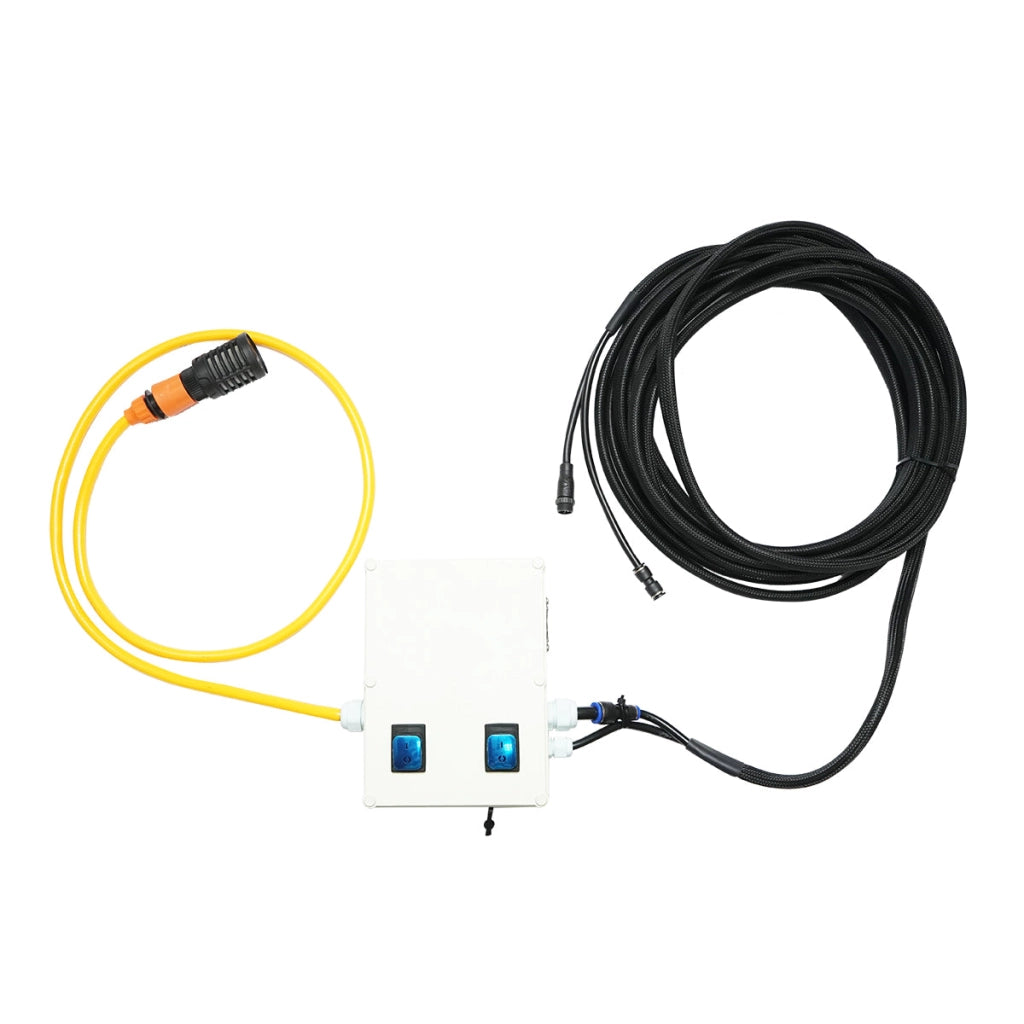 Sistema di pulizia dei pannelli solari fotovoltaici 220V con 1 spazzola e braccio fino a 5,5 m