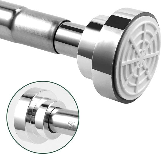 Maniglia per doccia scorrevole 80-140 cm - Acciaio inossidabile, Antiscivolo, Installazione facile