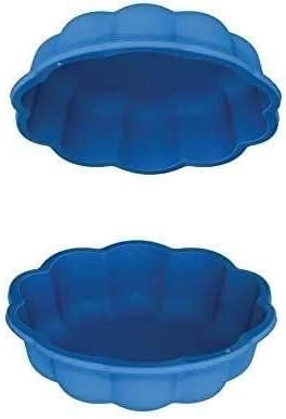 sabbiera per bambini con coperchio grande gatto plastica bambini con coperchio azzurro misure 76 cm di diametro 21 cm al