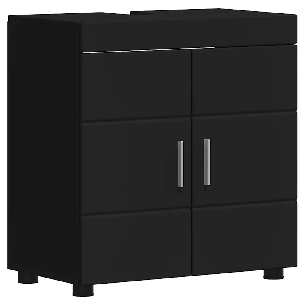 Set di mobili per il bagno TULUM 2 pcs Nero 60 x 34 x 63 cm 3398015