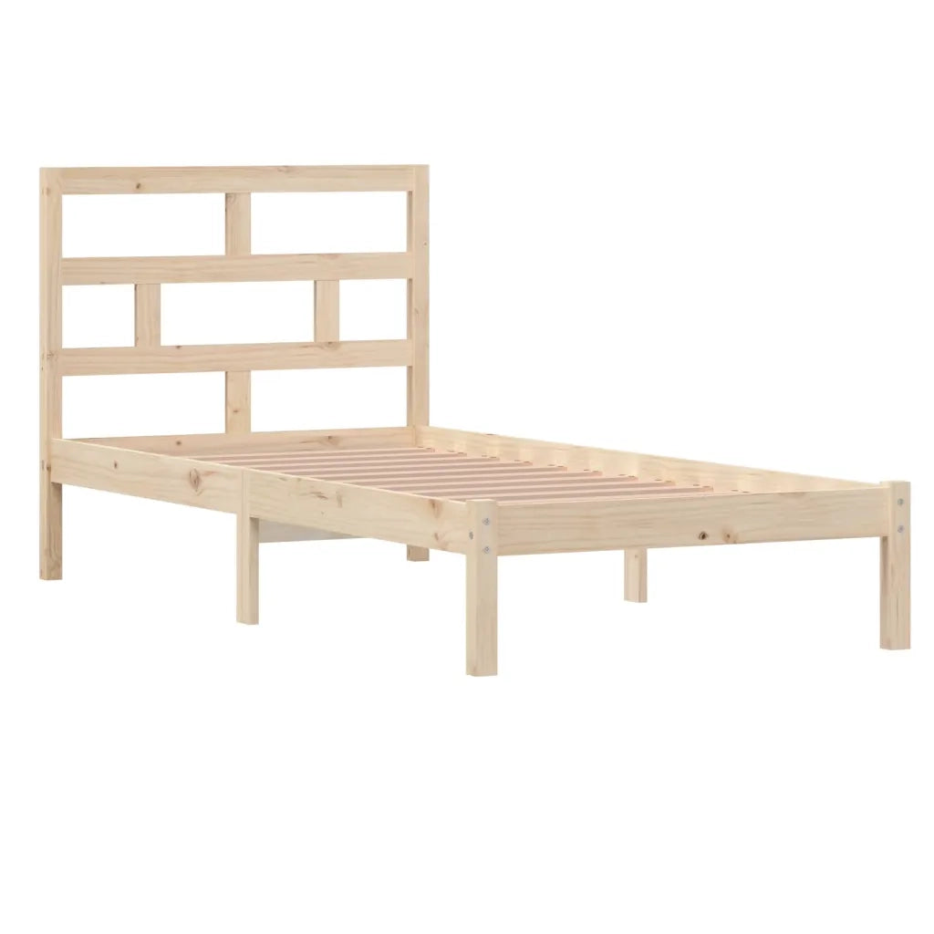 Giroletto-Struttura Letto 90x190 cm Single in Legno Massello 751437