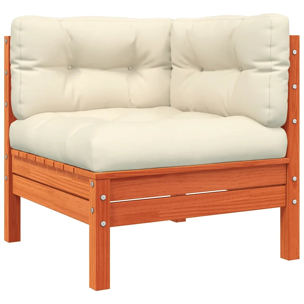 Divano da Giardino con Cuscini e Poggiapiedi 3 Posti-Sofa da Giardino-Divano da esterno 969944