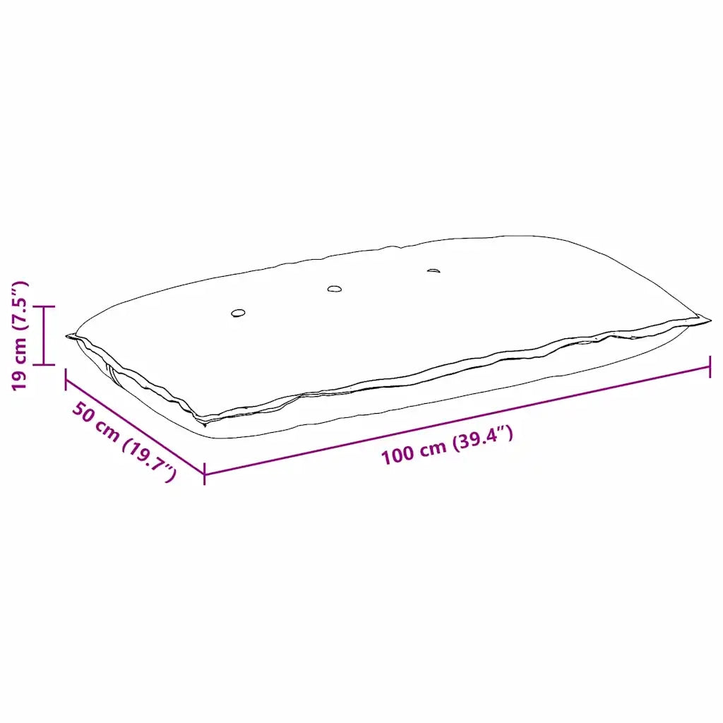 Cuscino per Schiena Crema 100 x 50 cm Tessuto in Microfibra 42014777