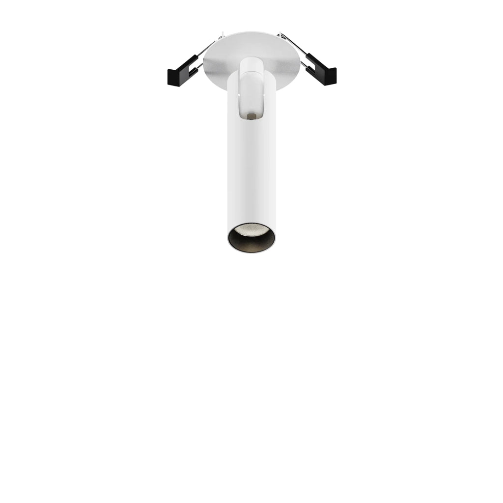 Maytoni Lampada da incasso Focus T 1 luce LED integrato bianco alluminio