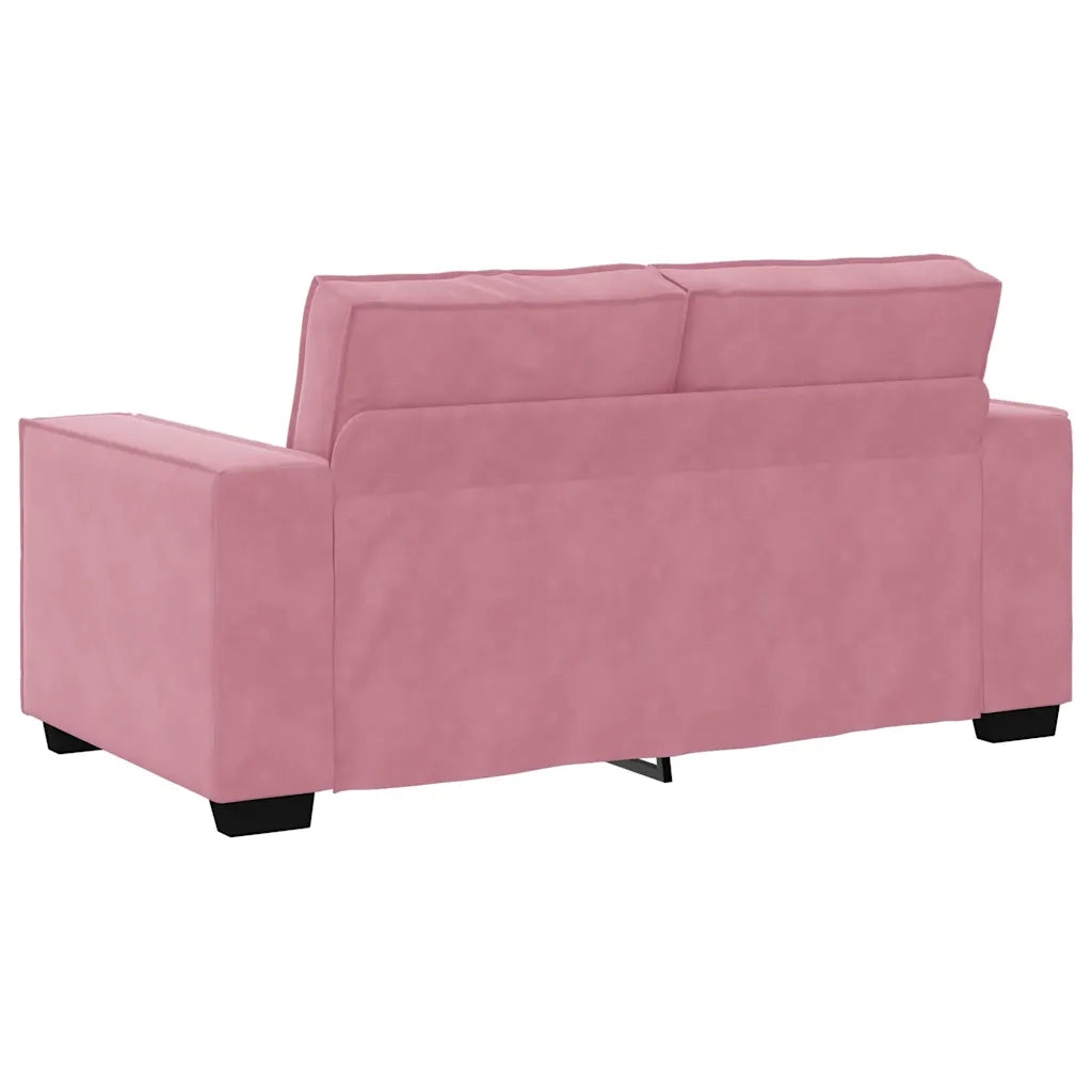 Set di Divani 3 pz con Cuscini rosa in Velluto 3324621