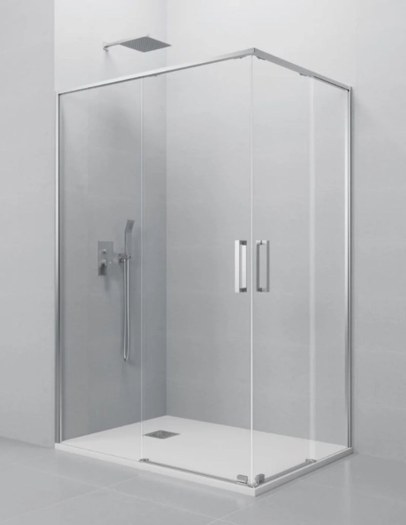 Box doccia ingresso angolare 2+2 ABANTE (TWENTY) 75x75 cm Cromo