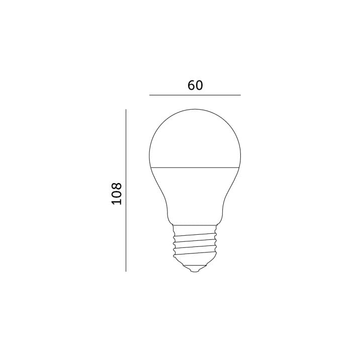 Lampadina LED con sensore movimento 9W E27 6500K 810lm Kobi