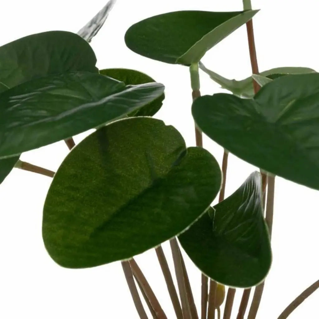 Pianta artificiale con vaso verde h26
