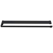 Mensola Doccia per Parete Doccia Walk in 90 cm Alluminio Nero Opaco Porta-asciugamani Adattabile Vetro da 8 mm