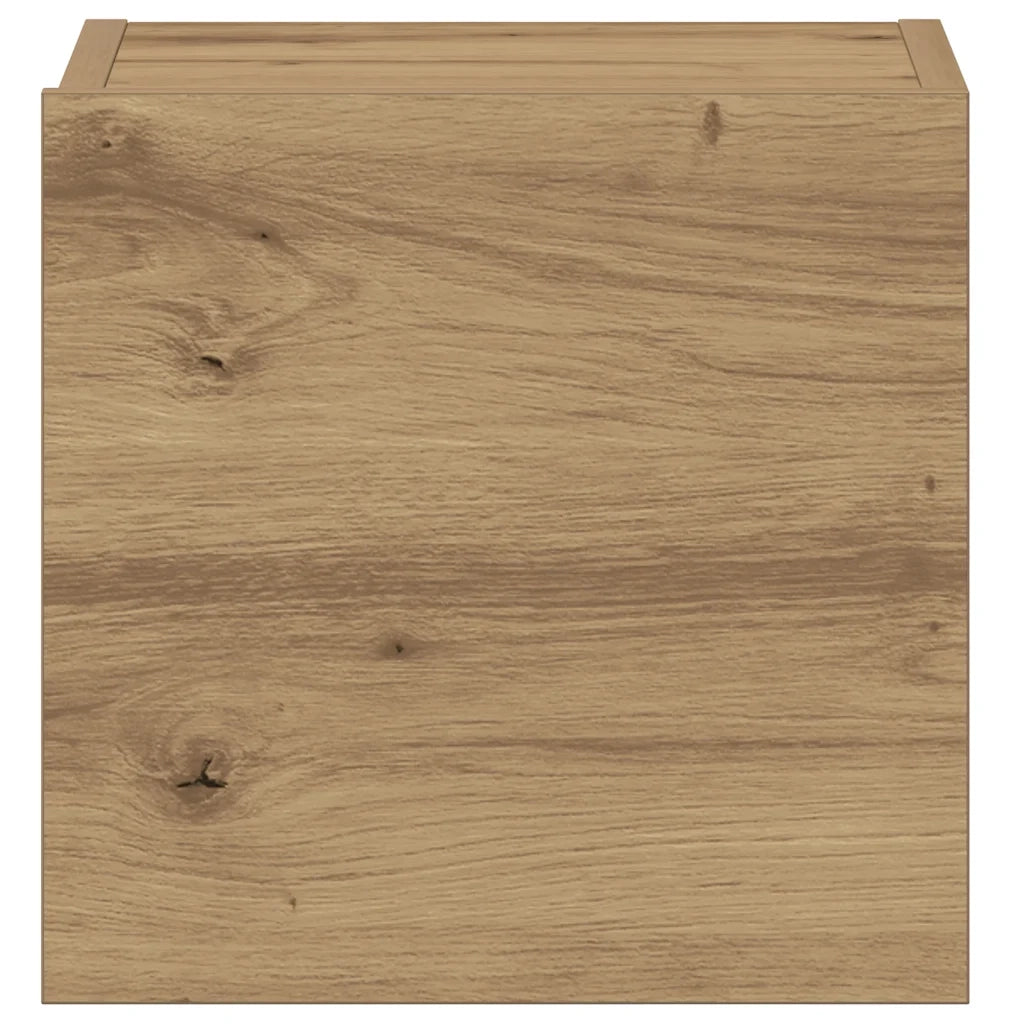 Mobili TV a Parete 5 pz Rovere Artigianale in Legno Multistrato 3328960