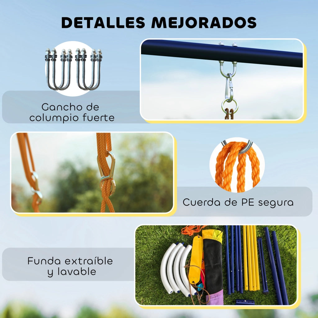 Altalena per Bambini ¨C Minimal ¨C Acciaio Multicolore 150 kg