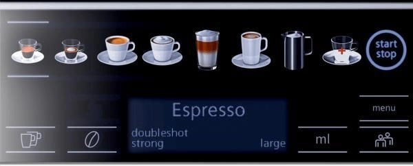 Siemens TE653M11RW EQ.6 Macchina da caffe' Automatica 1,7 L 15 bar 1500 W Display Touch LCD Cappuccinatore colore Argento