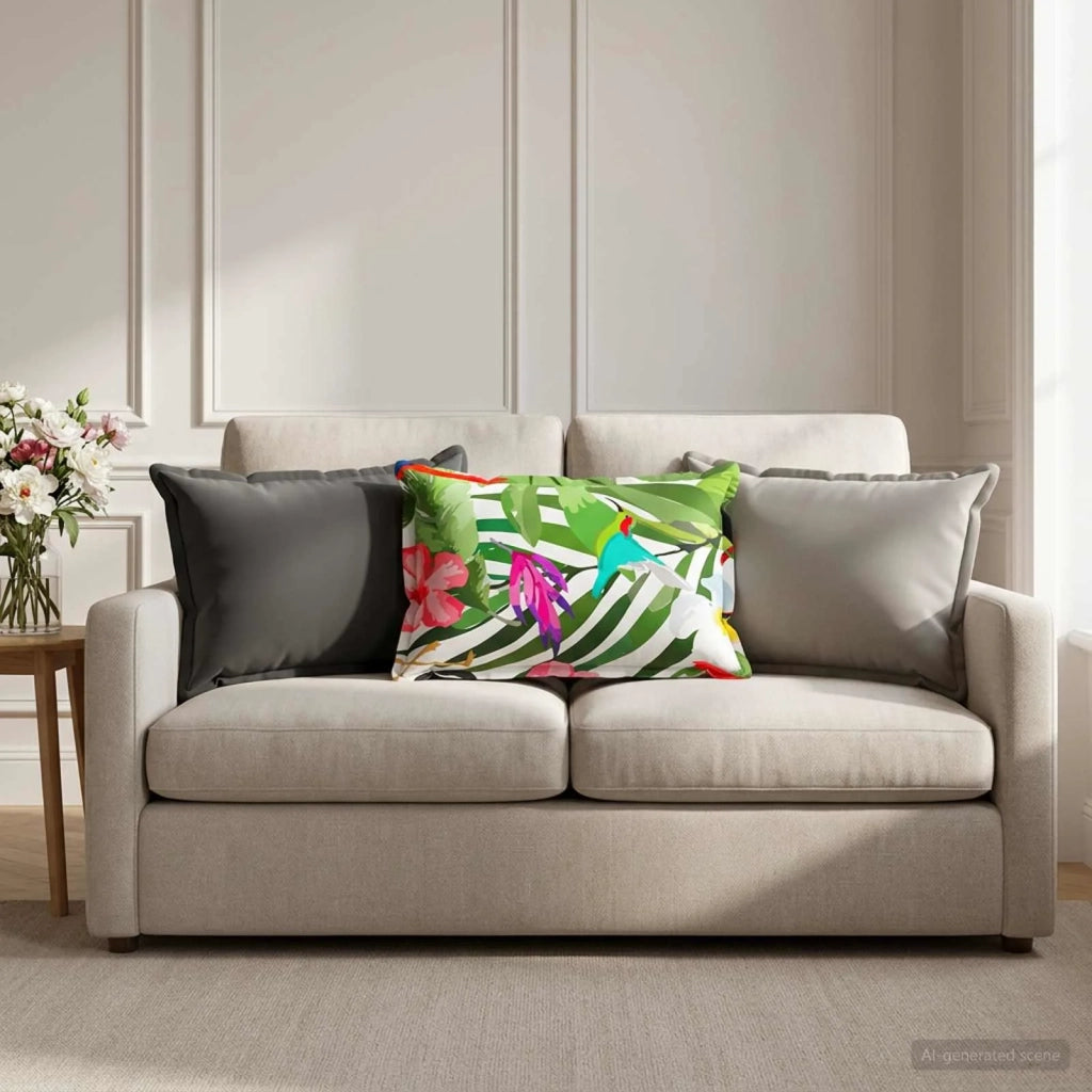 Federa 6 pz HOUTEN Nero 40 x 60 cm Poliestere 917585