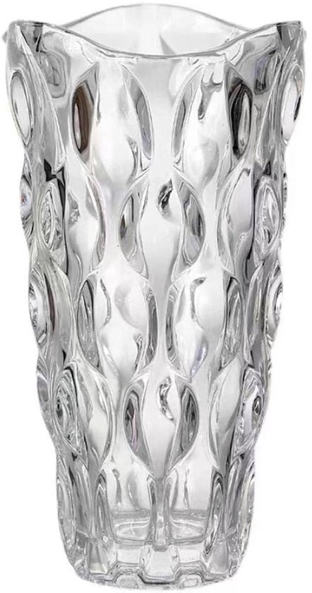 Vaso per fiori da 24 cm, peso 3,4 lbs, vaso spesso per tulipani - regali per madri per compleanni, idee regalo per madri vaso di vetro per fiori vaso di vetro trasparente decorativo per matrimoni
