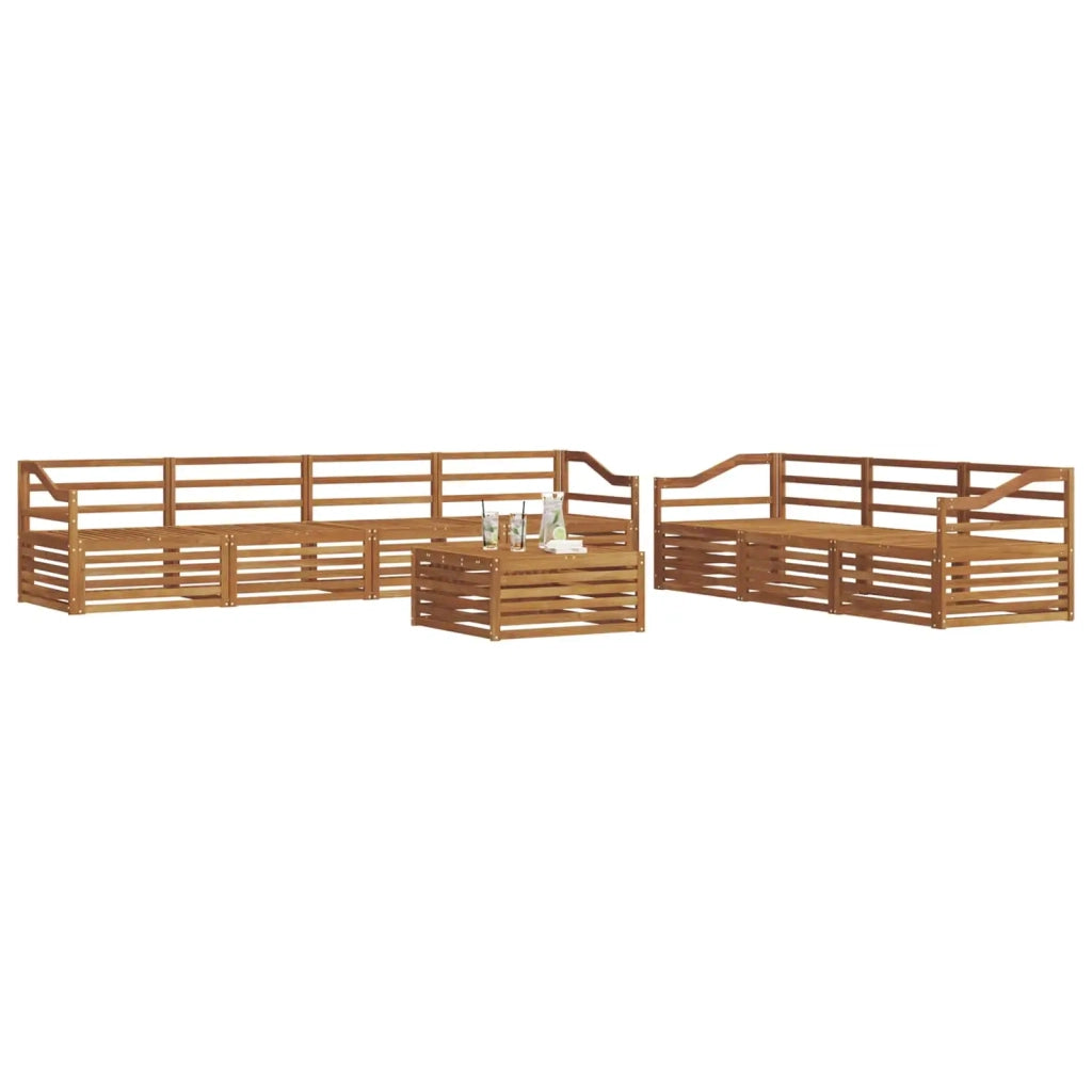 Set di divani da esterno 8 pcs Naturale 3373154