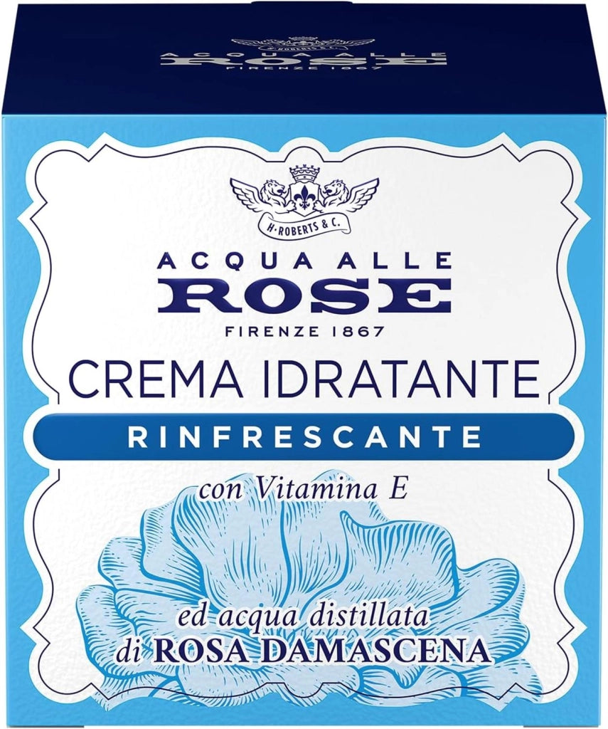 ACQUA ALLE ROSE CREMA VISO IDRATANTE RINFRESCANTE CON ACQUA DISTILLATA 50 ML ROSA DAMASCENA E VITAMINA E